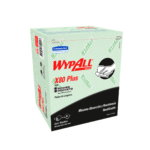 "Paños de Limpieza WYPALL X80 Verde con tecnología HYDROKNIT para alta absorción y resistencia"