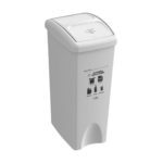 PAPELERA VAIVEN 53 LITROS BLANCA RECICLABLE