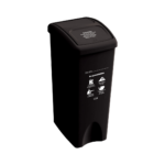 PAPELERA VAIVEN 53 LITROS NEGRA NO APROVECHABLE