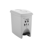 PAPELERA DE PEDAL 10 LITROS BLANCA RECICLABLE