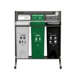 PUNTO ECOLOGICO VAIVEN 35 LITROS 3 PUESTOS ( VERDE-BLANCO-NEGRO)