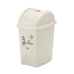 PAPELERA VAIVEN MATERIAL RECUPERADO 10 LITROS BLANCO APROVECHABLE