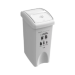 PAPELERA VAIVEN MATERIAL RECUPERADO 35 LITROS BLANCO APROVECHABLE