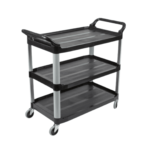 CARRO DE SERVICIO NEGRO Rubbermaid