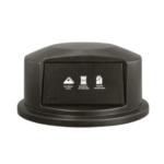 Tapa Domo BRUTE® Negra para Contenedor de 121 Litros No Aprovechables