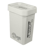 Caneca-Papelera Ecobins Vaivén 26L Blanco Reciclable Aprovechable