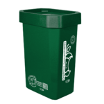 Caneca-Papelera Ecobins Vaivén 26L Verde Orgánico Aprovechable