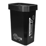 Caneca Ecobins Vaivén 26L Negra No Reciclable
