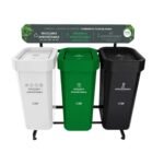 Punto Ecológico 3 Canecas 53 Litros