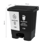 Caneca doble pedal 60 litros