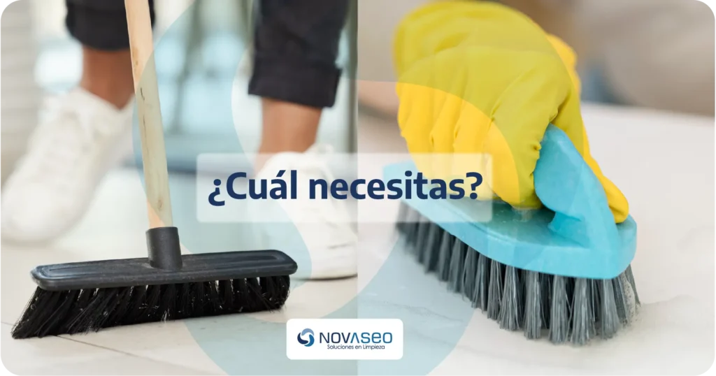 Diferencia entre escoba y cepillo