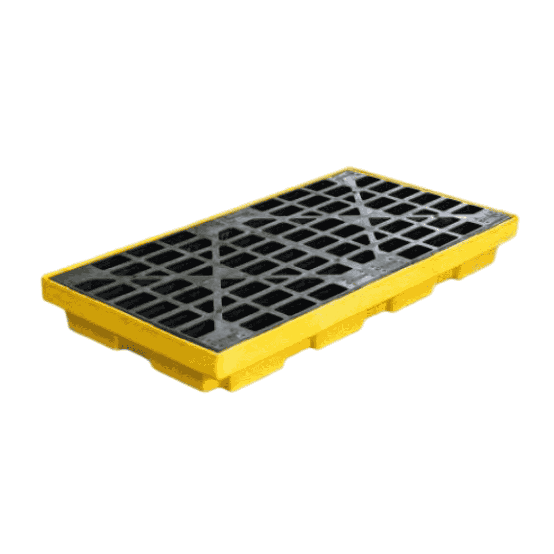 1586 Estiba de Contención Amarilla 91 L - 2 Posiciones Justrite - Imagen 1