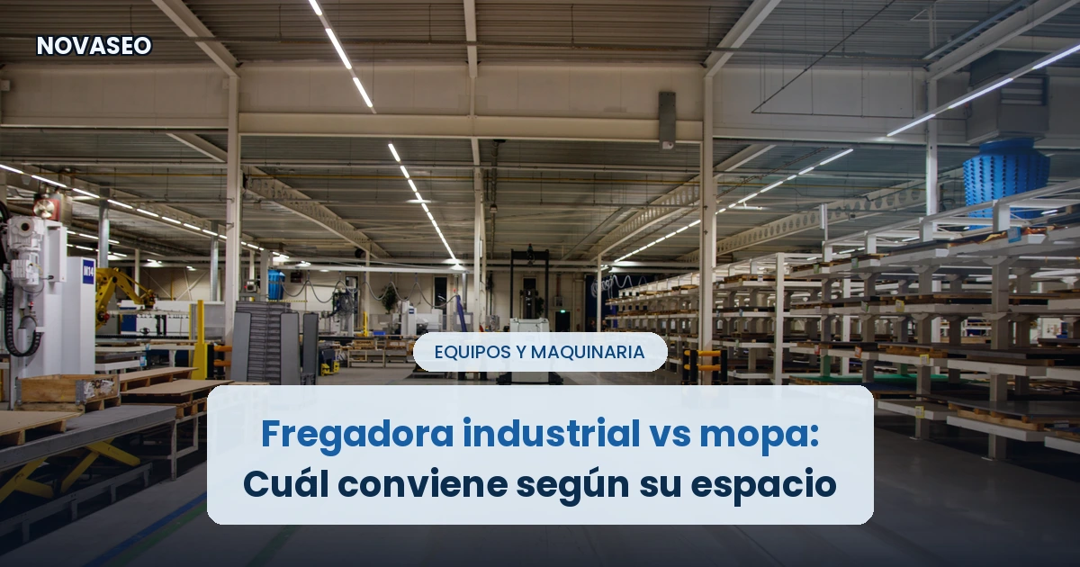 fregadora industrial vs mopa
