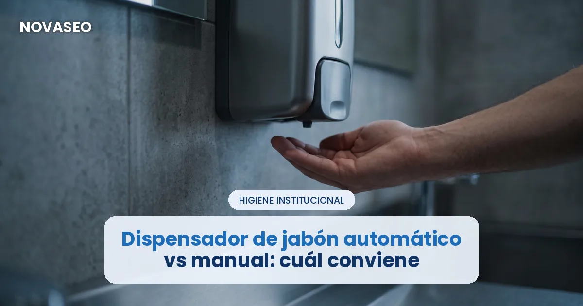 Dispensador de jabón automático vs manual: ¿cuál conviene a su empresa?