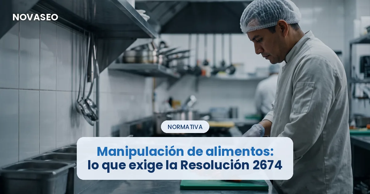 Manipulación de alimentos: lo que exige la Resolución 2674 al personal