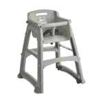 Silla Comedor para Bebé Rubbermaid Gris Apilable